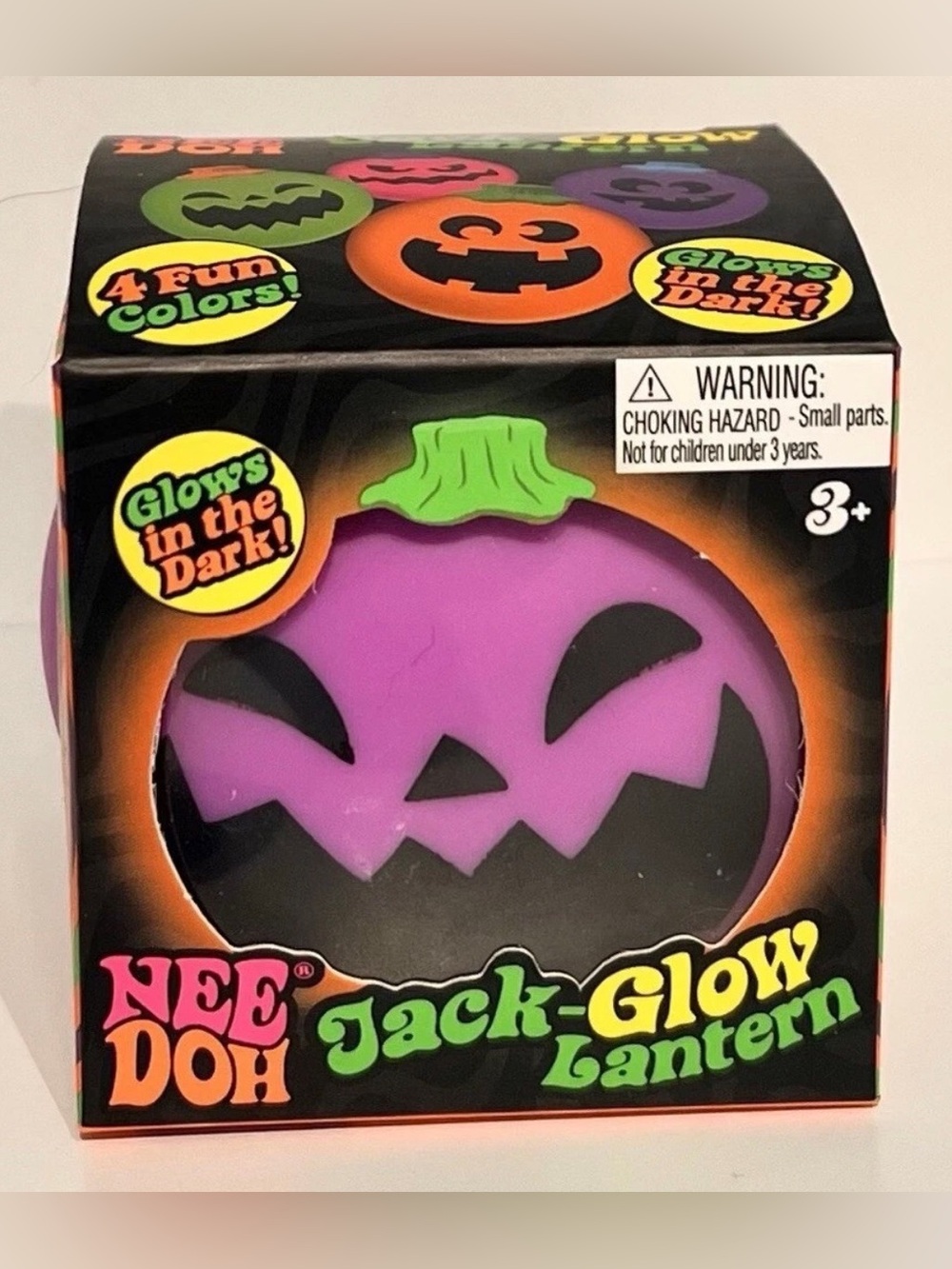 Needoh Halloween Jack-Glow Lantern Kids Toy - Purple Glow Pumpkin by Schylling